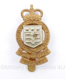 RAOC Brits naoorlogs Royal Army Ordnance Corps Queens Crown  - maker JR Gaunt London -  5 x 2,5 cm - origineel