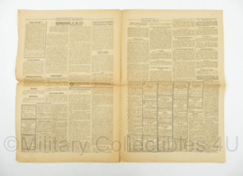 WO2 Duitse krant Frankische Tageszeitung nr. 154 5 juli 1943 - 47 x 32 cm - origineel