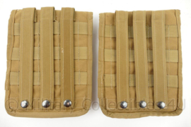 Profile Equipment Coyote MOLLE tassen met Rabintex kogelwerende zijplaten voor vest - 21 x 17½ x 3 cm - origineel