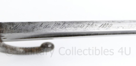 Frans M1966 Chassepot zwaard bajonet - gedateerd 1870 - 71 cm -  origineel