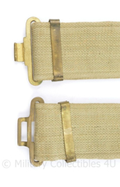 Wo2 Britse Koppel khaki webbing  CC1943 - maat small - 75 x 5,5 cm - origineel