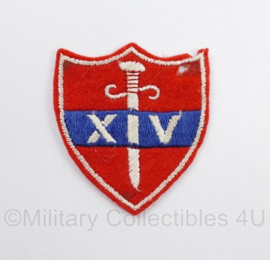 Britse leger 14th Army patch - 6 x 5 cm - origineel