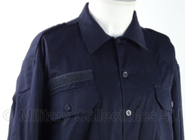 Defensie overhemd donkerblauw Lange Mouw zonder logo - maat 7090/1015 - origineel