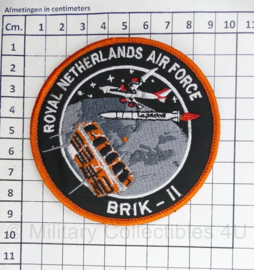 RNLAF Royal Netherlands Airforce BRIK II embleem CubeSat Nanosatelliet- met klittenband - diameter 9 cm