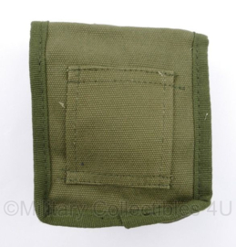 Belt pouch Koppeltas canvas met 2 drukkers - 15 x 12 x 6 cm. -  GROEN