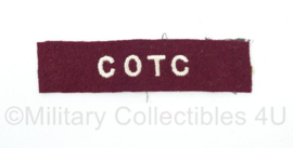 WO2 Canadese COTC Canadian Officers' Training Corps shoulder title - 11 x 2,5 cm - origineel