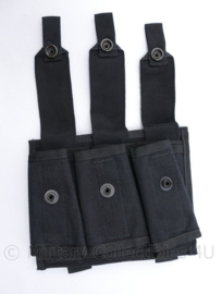 Kmar en Politie triple magazin pouch voor pistool MOLLE - nieuwstaat - 17 x 4 x 15,5 cm - origineel