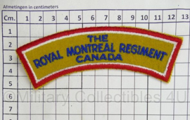 Canadese leger The Royal Montreal Regiment Canada shoulder title - 12,5 x 4,5 cm - origineel