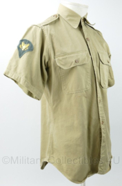 US Army Vietnam oorlog Shirt Man's Cotton  - rang Specialist - size 15,5 x 35  = NL maat 41 - gedragen - origineel