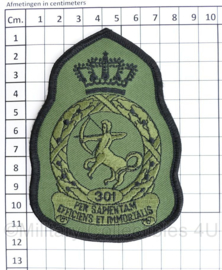 Klu Luchtmacht embleem 301 Squadron met klittenband - 11,5 x 8 cm - origineel