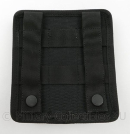 Politie zwarte MOLLE triple pouch - 15½ x 14 x 3 cm - licht gebruikt - origineel