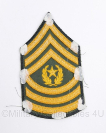 US army Command Sergeant Major CSM - ENKEL rang embleem -13,5 x 7,5 cm -