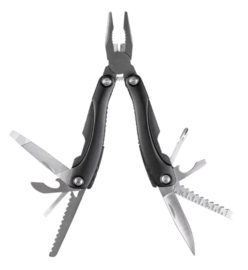 Tactical multitool met opbergtasje - Zwart