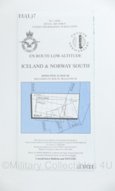 Royal Canadian Air Force Flight Information En Route Low Altitude Iceland & Norway South EU(L)7 - 26,5 x 12,5 cm - origineel