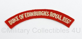 Britse leger Duke of Edinburgh's Royal Regiment shoulder title - 14 x 4 cm - origineel