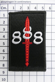 KCT Korps Commandotroepen ATF-888 patch - met klittenband - 8½ x 5 cm