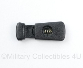 Defensie zwarte koordstopper - 3 x 1,5 cm - origineel