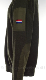 KL leger Commando trui groen - Zuiver scheerwol - ronde hals - HUIDIG model - maat Large of 4XL - origineel