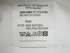 KM Koninklijke Marine Overhemd Wit lange mouw KM- lange mouw - 60% katoen - maat 40-4 UIT 12-2017  - NIEUW in verpakking - origineel