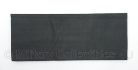 Belgische Politie rugstrook met klittenband zwart - 25 x 10 cm
