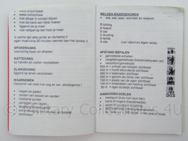 KL Landmacht  documenten en instructiekaarten set - 5 stuks - origineel