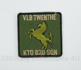 KLU Koninklijke Luchtmacht VLB Twente KTO 620SQN Vliegbasis Twente  borstembleem - met klittenband - 5 x 5 cm - origineel