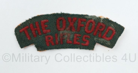 Canadian Army shoulder title ENKEL The Oxford Rifles - 10 x 3,5 cm - origineel