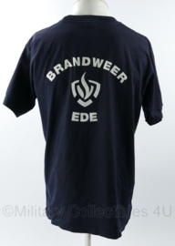 Nederlandse Brandweer Ede t-shirt donkerblauw - maat Medium of Large - gedragen - origineel