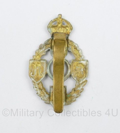 WO2 Britse REME Royal Electrical and Mechanical Engineers officer cap badge - Kings Crown - 5 x 3 cm - origineel