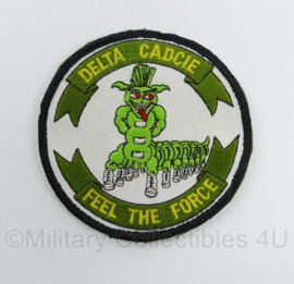 KL Nederlandse leger Delta CADCIE Cadetten Compagie Feel the Force embleem met klittenband - diameter 9 cm - origineel