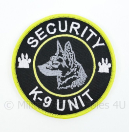 Security K-9 Unit embleem - met klittenband - diameter 9 cm