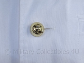 Korps Mariniers witte tropen uniform jas met opstaande kraag  Toetoep - zeldzaam - maat 62 = 3XL  - origineel