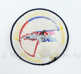 KLU Luchtmacht RNLAF F16 Vliegbasis Volkel embleem - diameter 10 cm - origineel