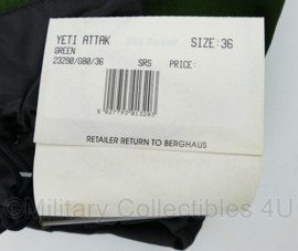 Berghaus goretex gaiters GROEN, model Yeti-Attak met zwarte stoffen neus - maat 36 tm. 39   - origineel - ongebruikt