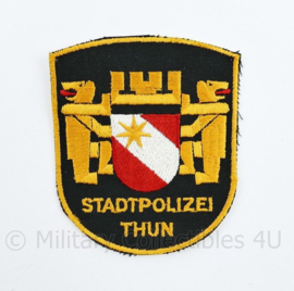 Zwitsers embleem Stadpolizei Thun embleem - 9 x 7,5 cm - origineel