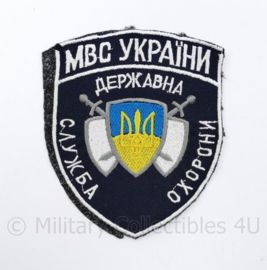 Oekraïens politie embleem Ukraine Ykpaiha MBC - 12 x 10 cm - origineel