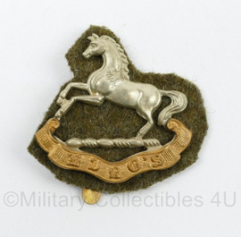 Britse WO2 Britse cap badge Kings Regiment Liverpool - Kings Crown - 5,5 x 5 cm -  origineel