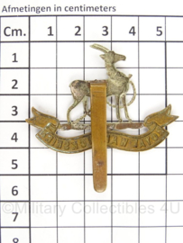 WO2 Britse pet of baret insigne Royal Warwickshire Regiment - afmeting 5 x 5,5 cm - origineel