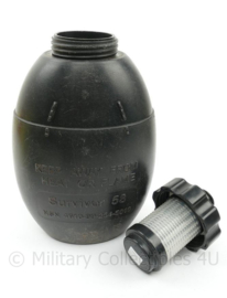 KMARNS Jungle warfare veldfles met filter in dop en NFP hoes  - 13 x 8 x 20 cm - origineel