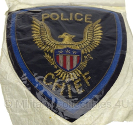 Police Chief embleem luxe versie - nieuw in verpakking - origineel