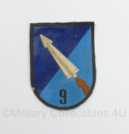 Belgische luchtmacht embleem Wing 9. Missiles Grefrath (D)- 6 x 4,5 cm - origineel