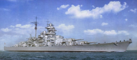 Kriegsmarine Mutslint Tellermutze Mützenband Schlachtschiff Bismarck