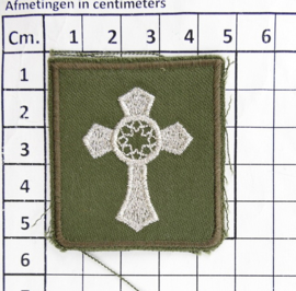 KL Nederlandse leger Legeraalmoezenier borstembleem - 5 x 5 cm - origineel