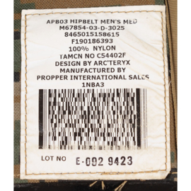 US Army Arc'Teryx APB03 marpat heupriem voor USMC ILBE rugzak - maat Medium - origineel