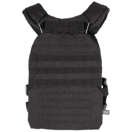 Tactical MOLLE Plate carrier vest, "Laser MOLLE" BLACK