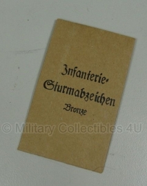 Hoesje - Infanterie Sturmabzeichen brons - replica