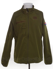 KL Nederlands leger softshell jack GROEN - maat Small, Medium, Large  - NIEUW - origineel