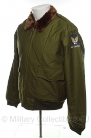 US B-10 pilot jacket - met Army Air Force logo  op mouw