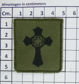 KL Nederlandse leger GVT borst embleem Legerpredikant of legeraalmoezenier- 5 x 5 cm - origineel