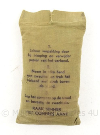 MVO Noodverband pakje - jaren 50 - 8 x 15 cm - origineel